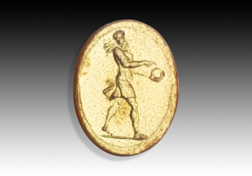 Cammeo intaglio vetro - intaglio.,