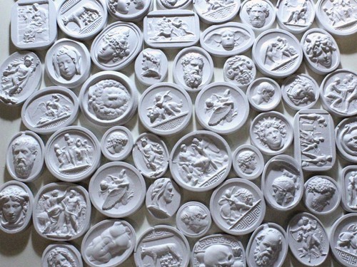 Sigilli gesso arte parete - 30,