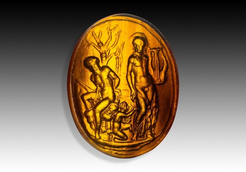 Cameo intaglio apollo e - apollo,