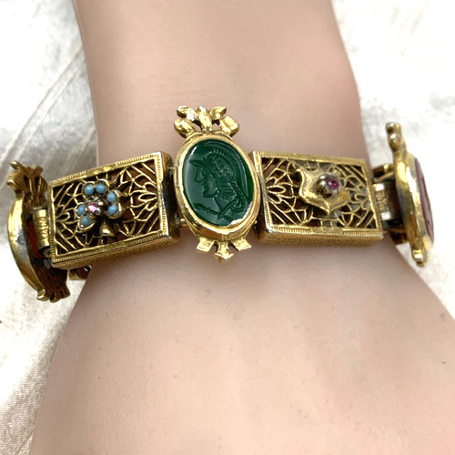 Bracciale vintage intaglio - bracciale,