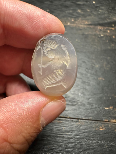 Ciondolo intaglio agata - ciondolo, in