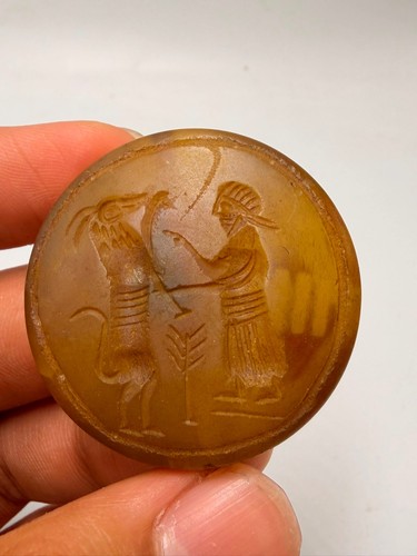 Antico amuleto romano doppio
